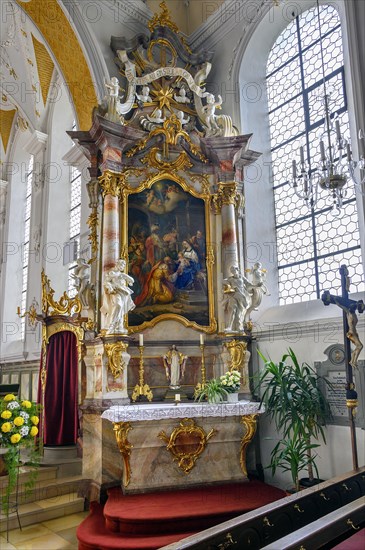 Side Altar In The Church Of St George And Florian In Reicholzried