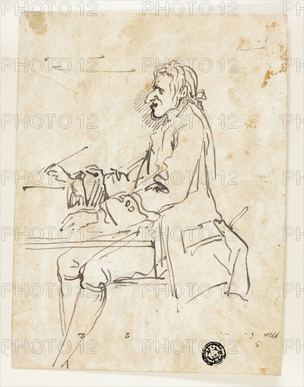 Caricature Of Man Writing N D Creators Carlo Marchionni Pier Leone