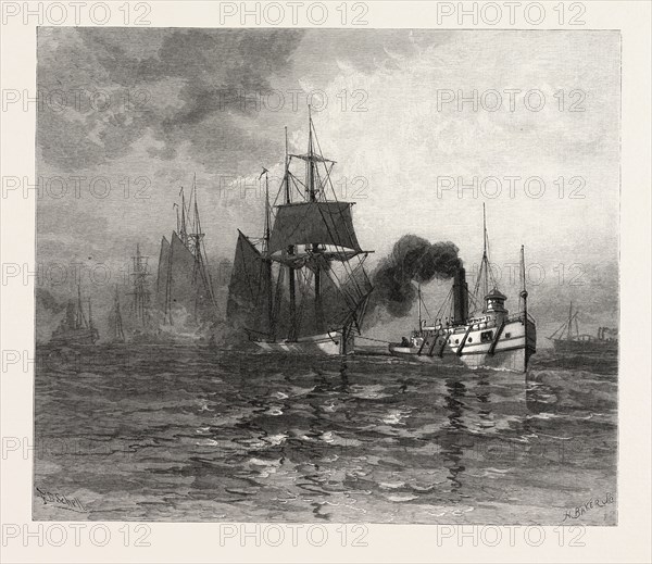 A TOW ON LAKE ST CLAIR CANADA NINETEENTH CENTURY ENGRAVING Photo12