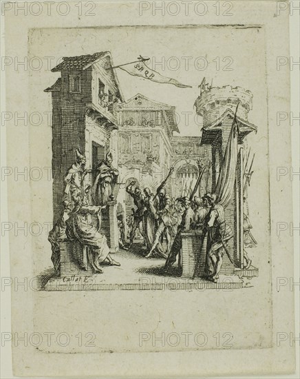 Jesus Before Caiaphas From The Small Passion 1624 31 Jacques Callot