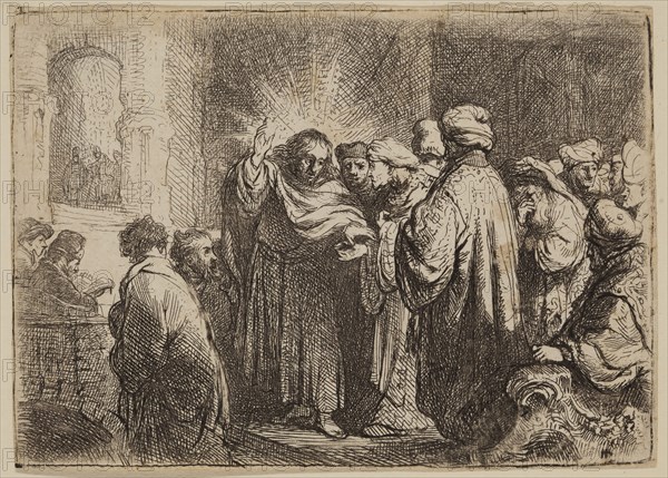 Rembrandt Harmensz Van Rijn Dutch 1606 1669 Tribute Money Ca 1635