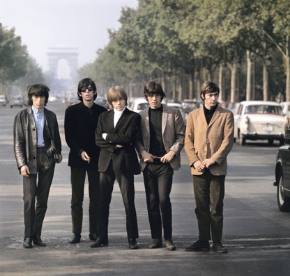 The Rolling Stones on the Champs Elysées in Paris
