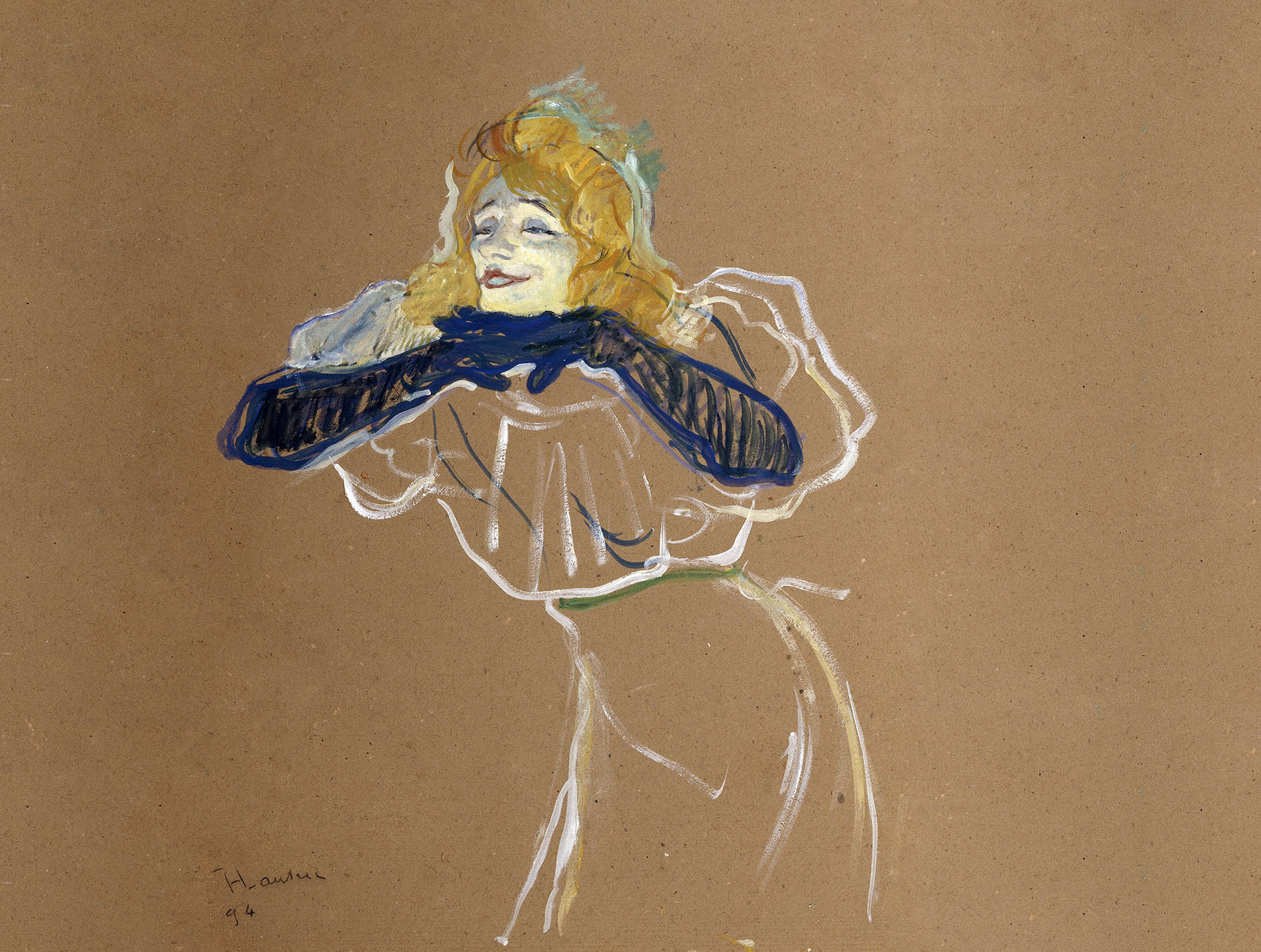 'The Singer Yvette Guilbert', 1894.  Artist: Henri de Toulouse-Lautrec