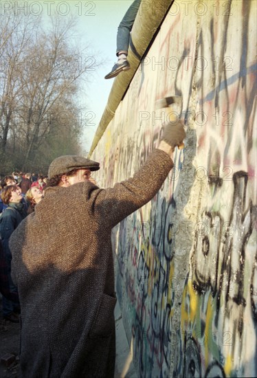 After the Fall of the Berlin Wall, November 1989