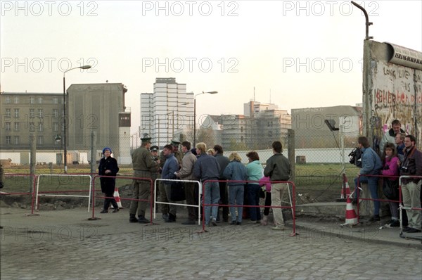 Berlin après la chute du Mur, en novembre 1989