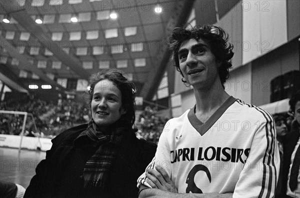 Match de football au bénéfice des Restaurants du Coeur, le 5 février 1986