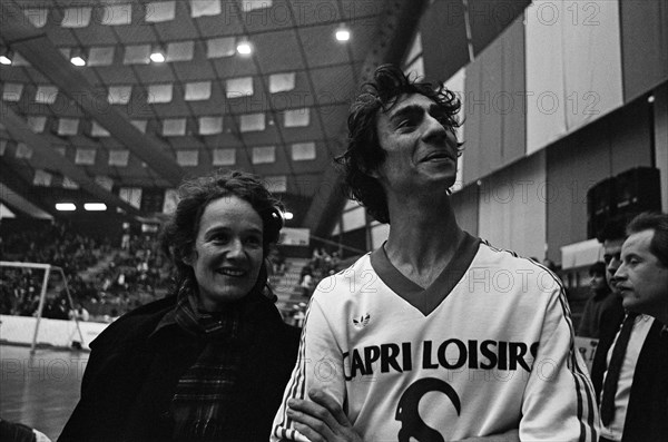 Match de football au bénéfice des Restaurants du Coeur, le 5 février 1986