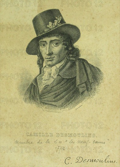 Peronaud, Portrait de Camille Desmoulin