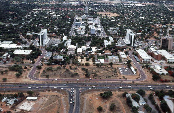 Aerial Gaborone