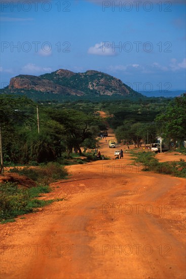 The main street, Wamba, Kenya