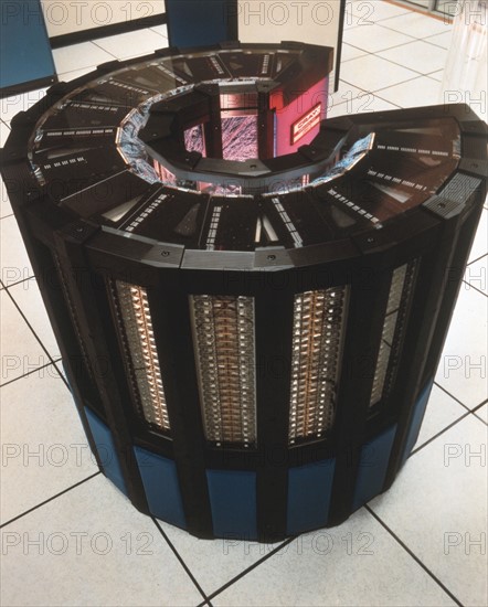 Cray-2 supercomputer photographed by the NASA