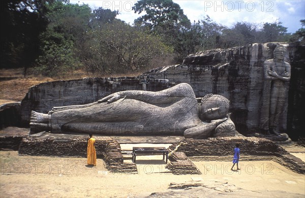 Sri Lanka - Reclining Buddha, Gal Vihara