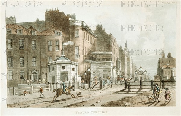 Poste de peage a Tyburn Turnpike, Londres