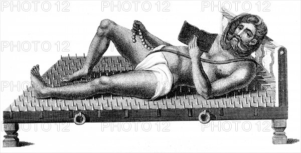 Pararum Soatuntre Perkasanund, who displayed his devotional discipline by reclining on a bed of iron spikes