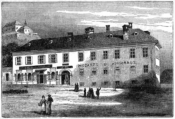 The House in which Mozart lived in Salzburg