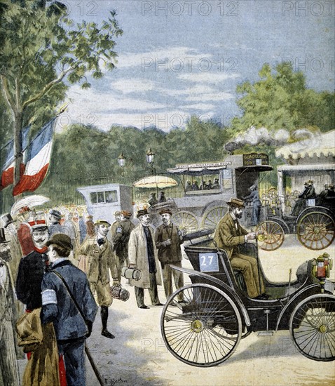 Automobile reliability race between Paris and Rouen