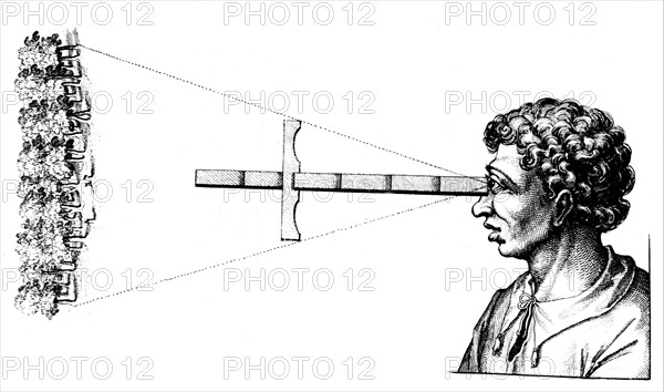 Finding the angular distance between two edges of a wood