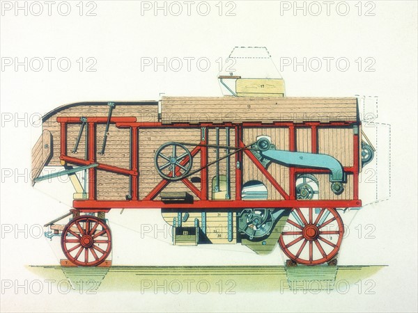 Portable threshing machine