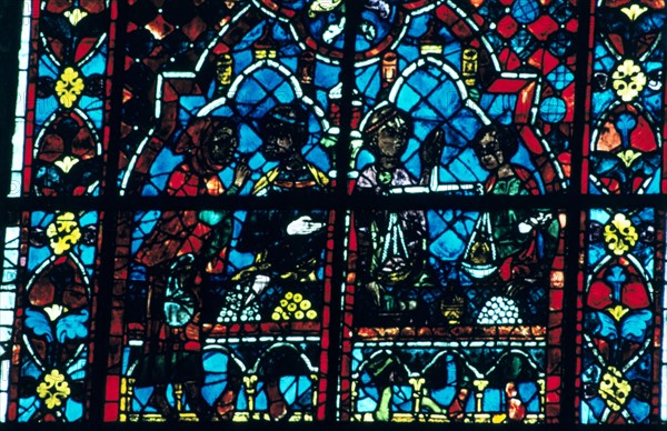 Stain glass window from the cathedral of Chartres