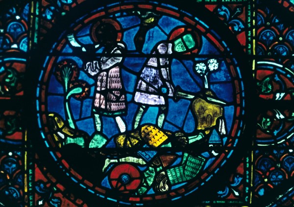 Stain glass window from the cathedral of Chartres