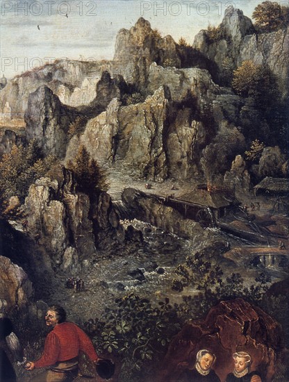 Van Valckenborch, Landscape with a Rural Festival (detail)