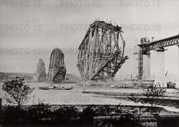 Forth Railway Bridge from South-East,  Scotland