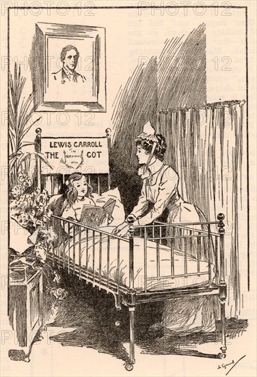 Lewis Carrol cot, in Alice Ward, Great Ormond Street Hospital for Children, London