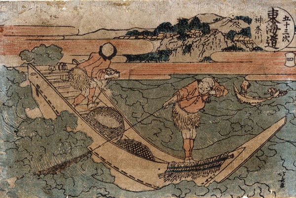 Fishermen in an open boat