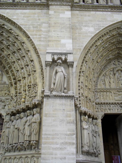 Exterior façade of the Cathedral of Notre Dame