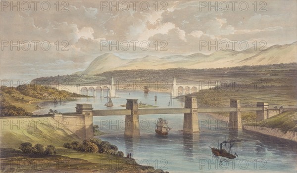 Britannia Tubular Bridge over Menai Straits