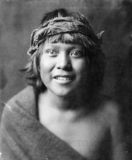 Portrait of a Tewa boy