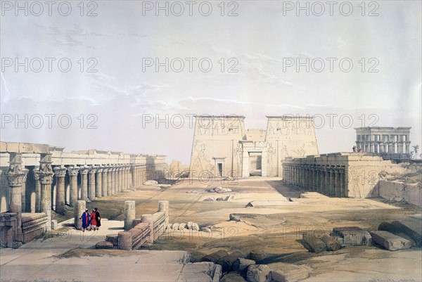 Approach to the Main Temple at Phylae', 1839 - Photo12-Ann Ronan ...