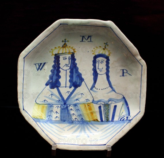 Plate: King William and Queen Mary