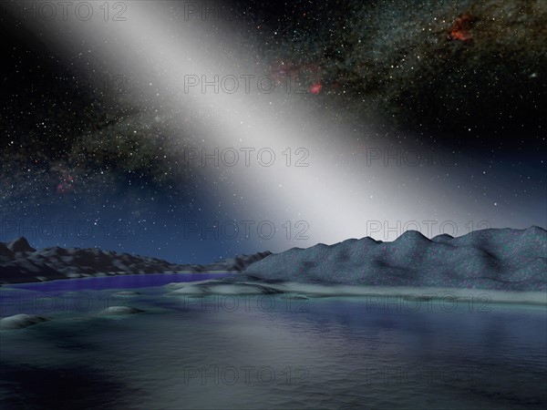 Artist's concept of what the night sky might look like