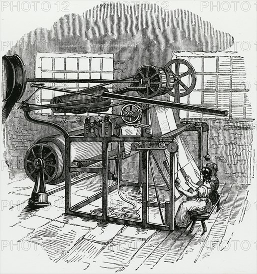 Foudrinier's machine for cutting paper into sheets