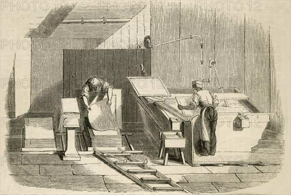 Making paper by hand