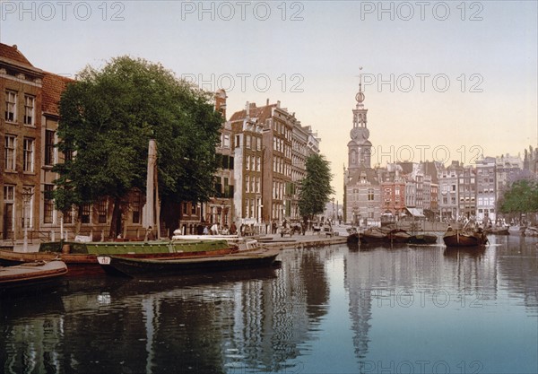 Mint tower, Amsterdam, Holland between 1890 and 1900.