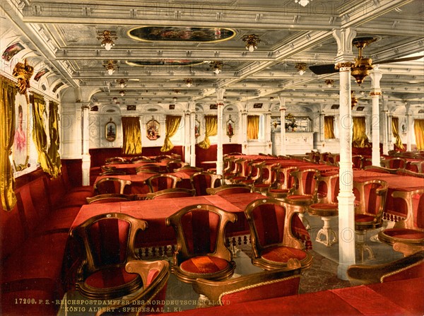 Royal Mail Steamers: Konig Albert dining room