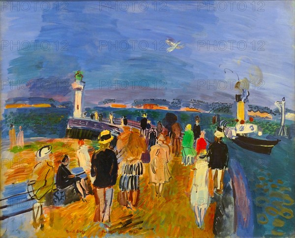 La Jetée de Honfleur by Raoul Dufy