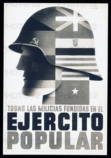 Spanish Civil War, Republican propaganda poster
