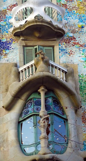 The Casa Batlló, in Barcelona, Spain