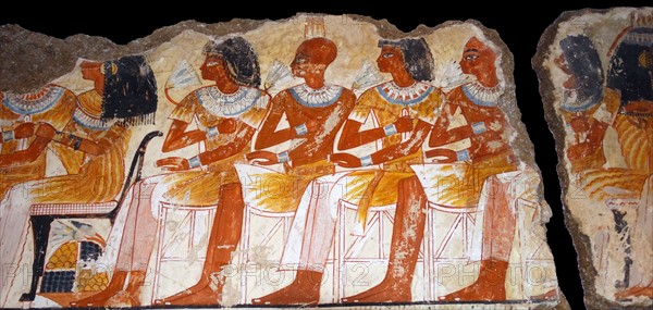 Fresco from the tomb of Nebamun. Thebes, Egypt 18th Dynasty, around 1350 BC