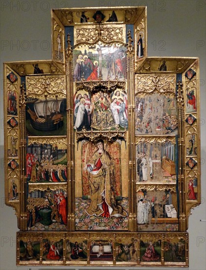 Altarpiece of Saint Ursula and the eleven thousand virgins by Joan Reixach