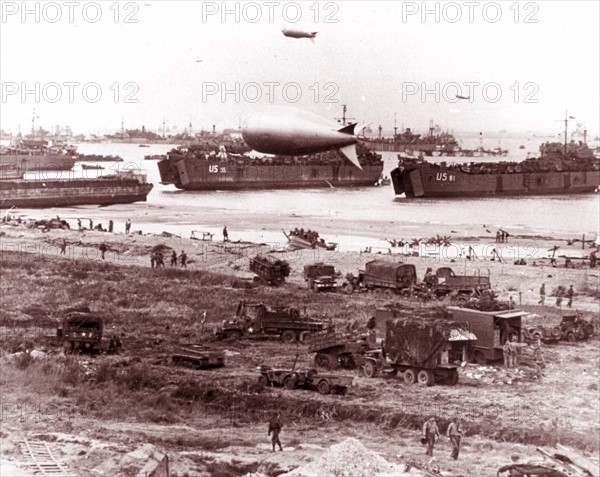 Photograph of D-Day landing vehicle