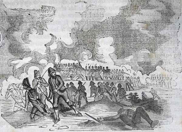 Illustration depicting the Battle of Medina de Rioseco