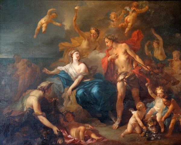 Marriage of Bacchus & Ariadne by Pierre-Jacques Cazes (1676-1754).