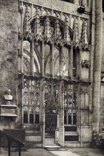 11th century Gothic architecture at Winchester Cathedral in England