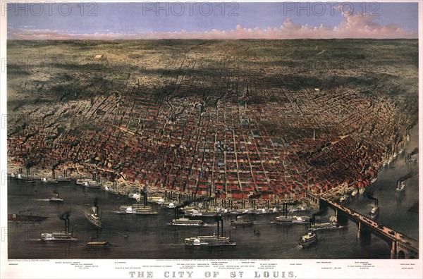 Colour print of St. Louis