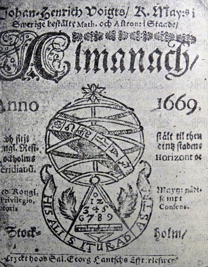 Copy of an Almanac from the 17th Century