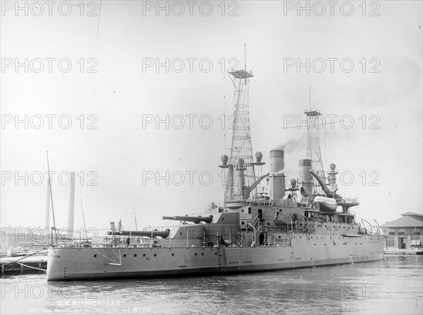 US Ship Michigan Navy Yard;   Philadelphia;   Pa;   1909